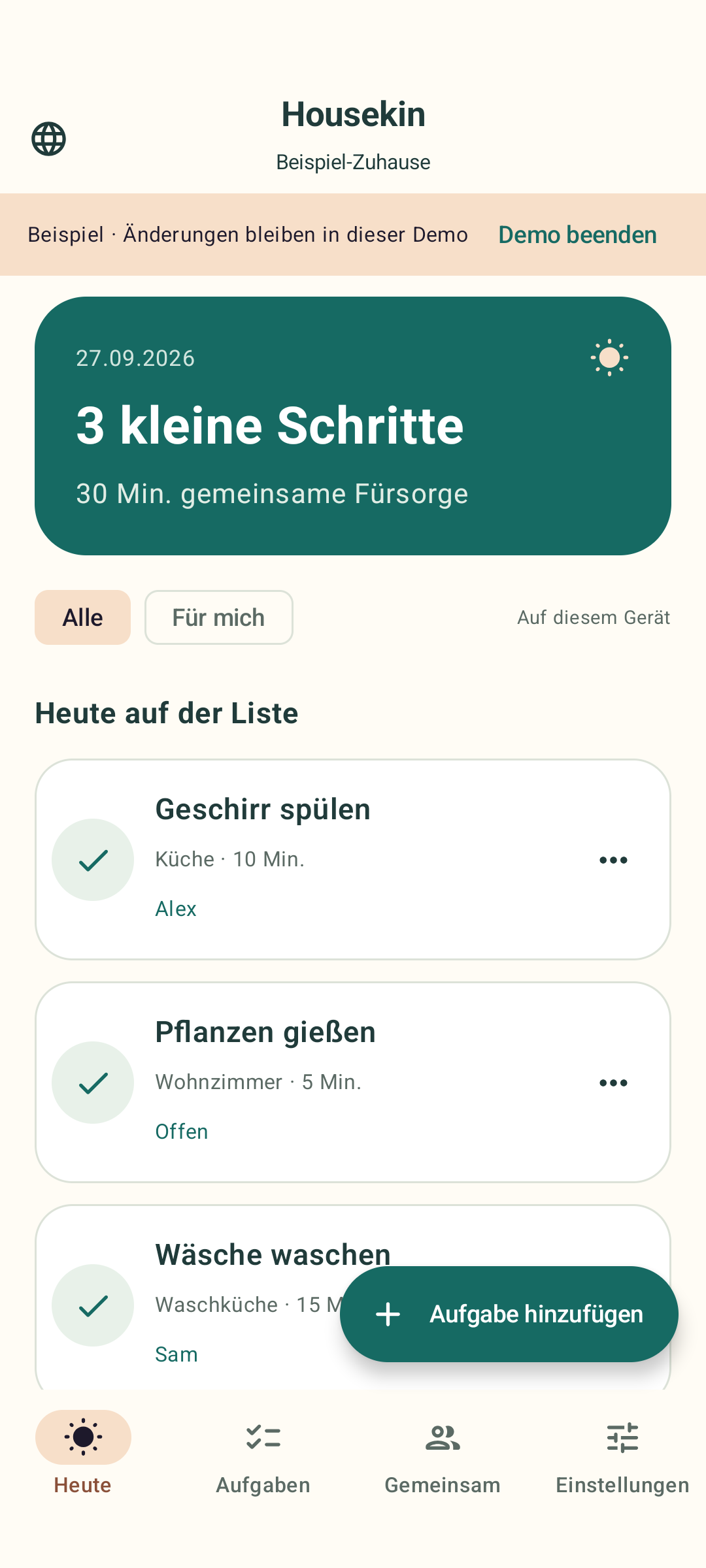 Housekin — Heute im Überblick